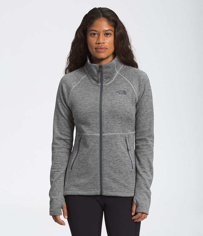 The North Face Womens Softshell Jacket Canyonlands Full Zip 910LXJAVZ - Grey